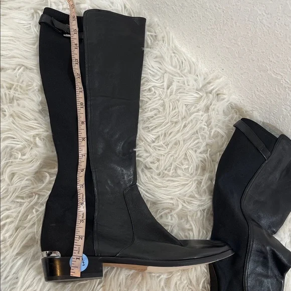 Coach Leather Black Lilac Boot (Q3011) Size 7.5 - Picture 7 of 8